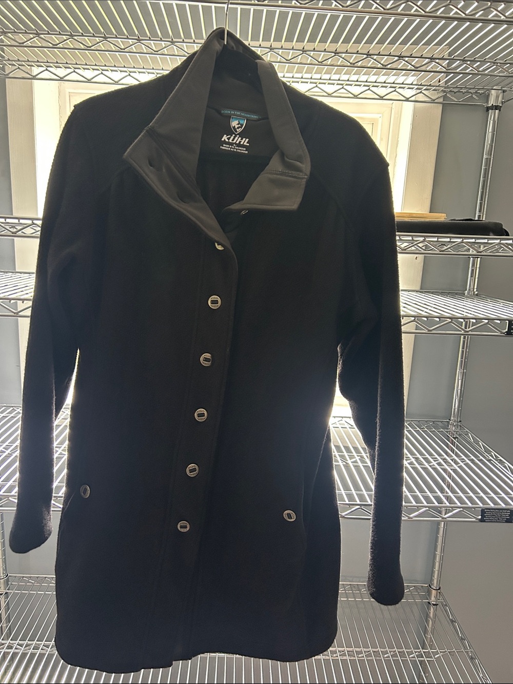 Kühl Black Utility Jacket with Button Front